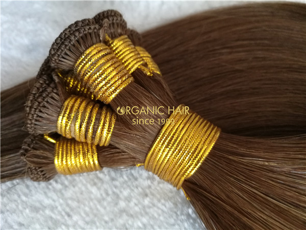 Wholesale human remy hand tied weft X33